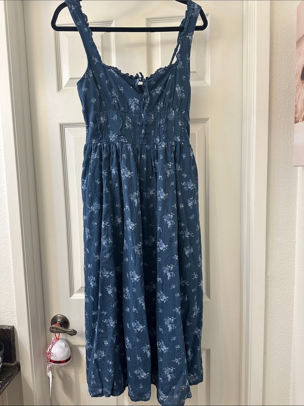 Floral midi dress 100% cotton